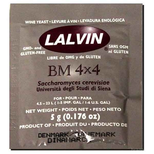 Винные дрожжи Lalvin "BM 4x4", 5 г