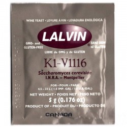 Винные  дрожжи  Lalvin K1-V1116, 5 г